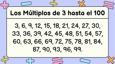 multiplos de 3